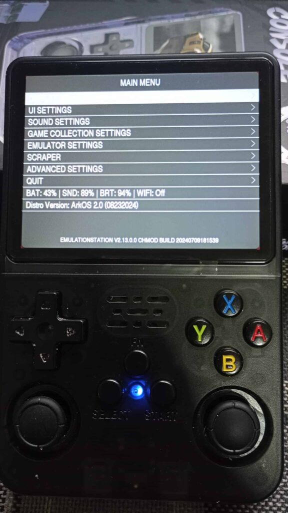 R36S settings and specs